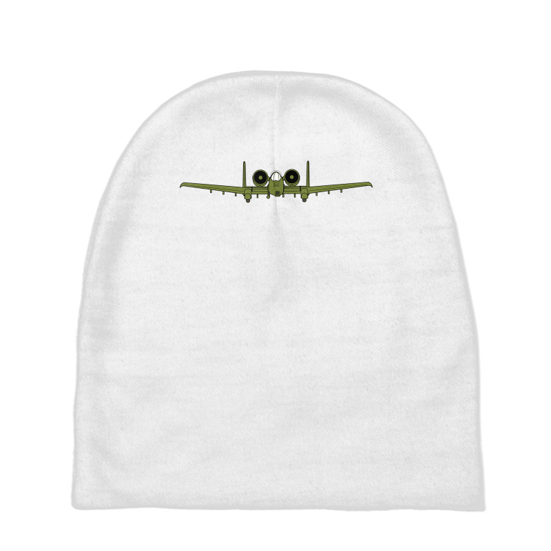 Retro Warplane A10 Thunderbolt Warthog Plane Fighter Jet T Shirt Baby Beanies | Artistshot