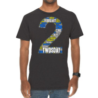 Twosday Tuesday   February 22nd 2022   Commemorative Twosday T Shirt Vintage T-shirt | Artistshot