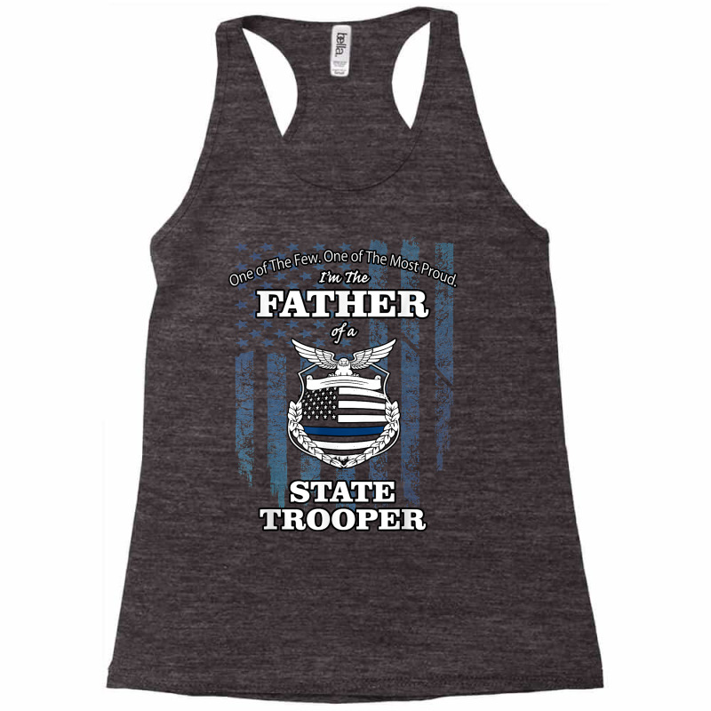 State Police Badge   Proud State Trooper Dad Racerback Tank by milkeyderamse | Artistshot