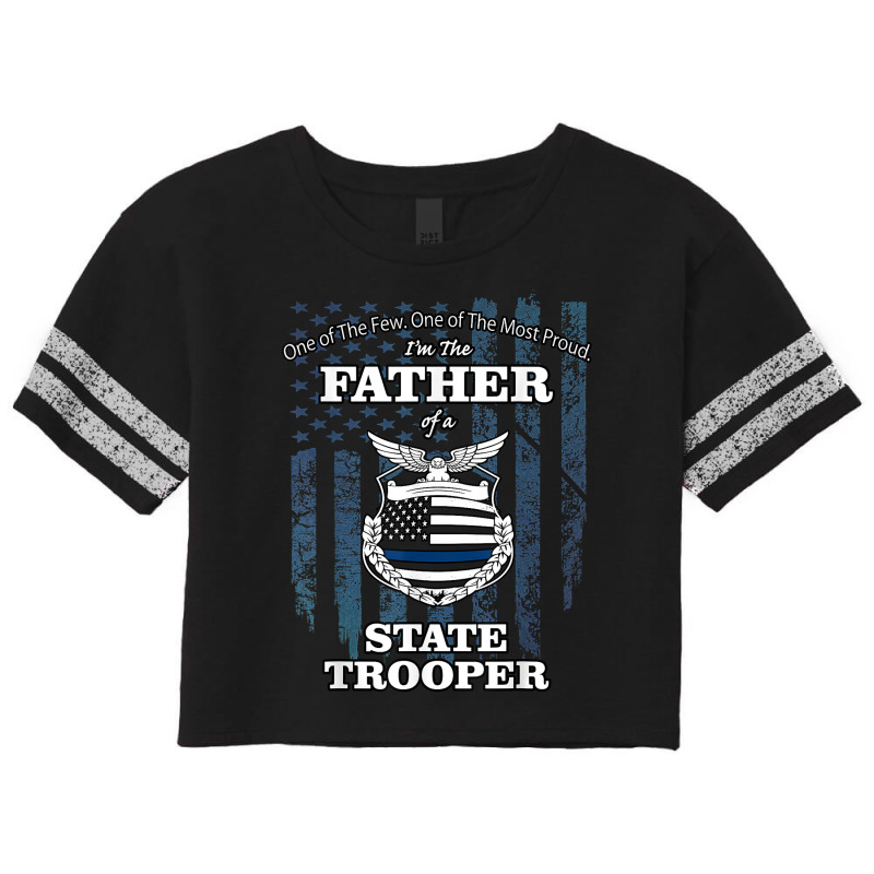 State Police Badge   Proud State Trooper Dad Scorecard Crop Tee by milkeyderamse | Artistshot