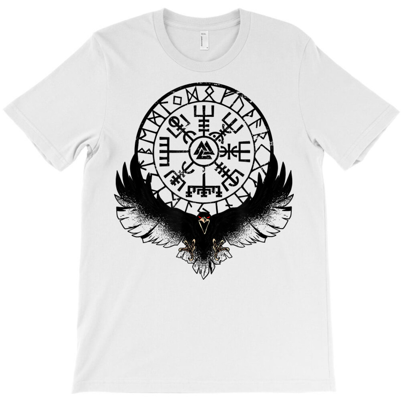 Viking Vegvisir Raven T Shirt T-shirt | Artistshot