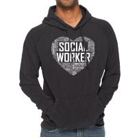 Social Worker T Shirt Love Month Graduation Gift Tshirt T Shirt Vintage Hoodie | Artistshot