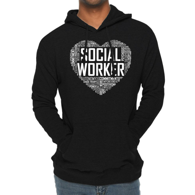 Social Worker T Shirt Love Month Graduation Gift Tshirt T Shirt Lightweight Hoodie | Artistshot