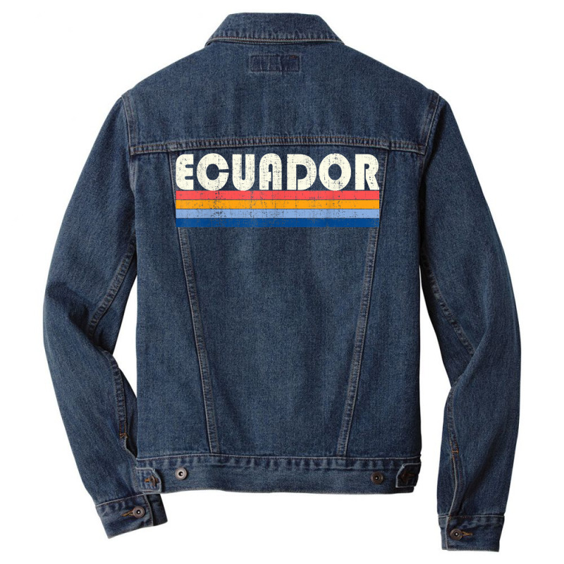 Vintage 70s 80s Style Ecuador T Shirt Men Denim Jacket | Artistshot