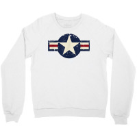 Vintage 1947 To Present Style Us Military Aviation Roundel T Shirt Crewneck Sweatshirt | Artistshot