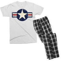 Vintage 1947 To Present Style Us Military Aviation Roundel T Shirt Men's T-shirt Pajama Set | Artistshot