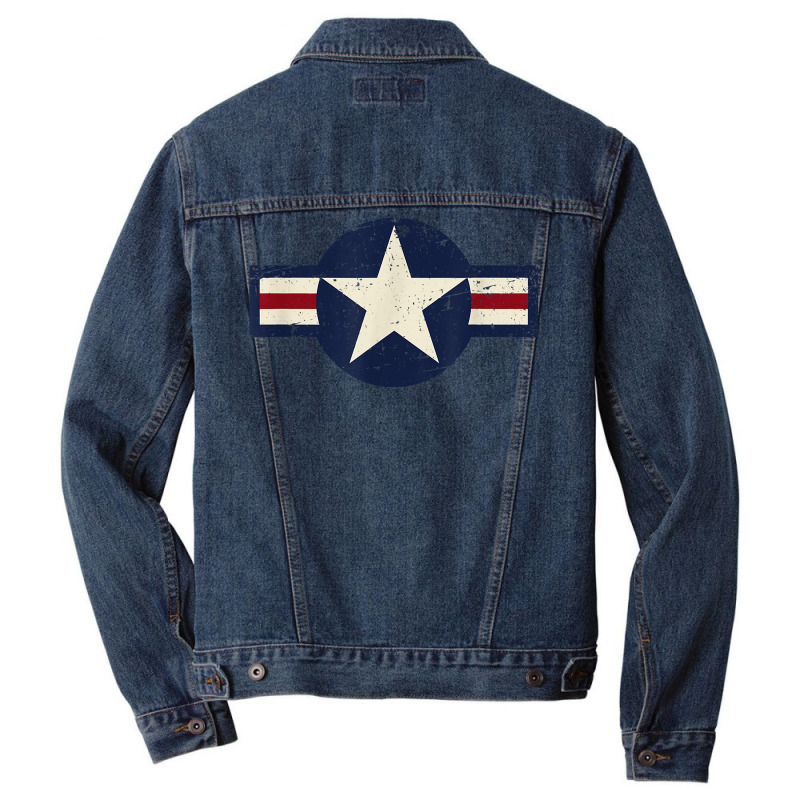 Vintage 1947 To Present Style Us Military Aviation Roundel T Shirt Men Denim Jacket | Artistshot