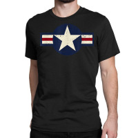 Vintage 1947 To Present Style Us Military Aviation Roundel T Shirt Classic T-shirt | Artistshot