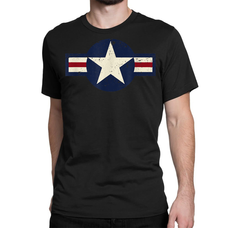 Vintage 1947 To Present Style Us Military Aviation Roundel T Shirt Classic T-shirt | Artistshot