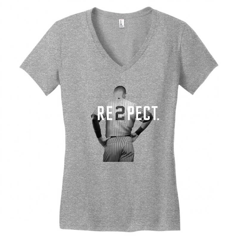 Custom Respect Derek Jeter Re2pect Women's V-neck T-shirt By Leizor -  Artistshot