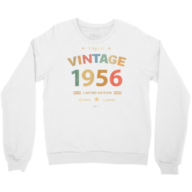 Vintage 1956 Legend 66th Birthday Awesome 66 Epic Grandma T Shirt Crewneck Sweatshirt | Artistshot