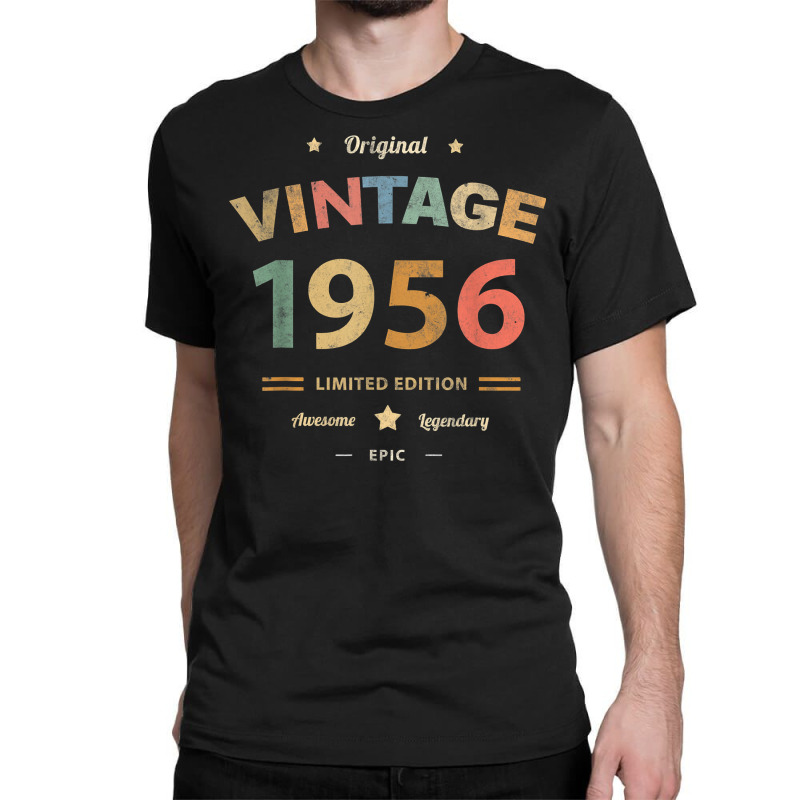 Vintage 1956 Legend 66th Birthday Awesome 66 Epic Grandma T Shirt Classic T-shirt | Artistshot