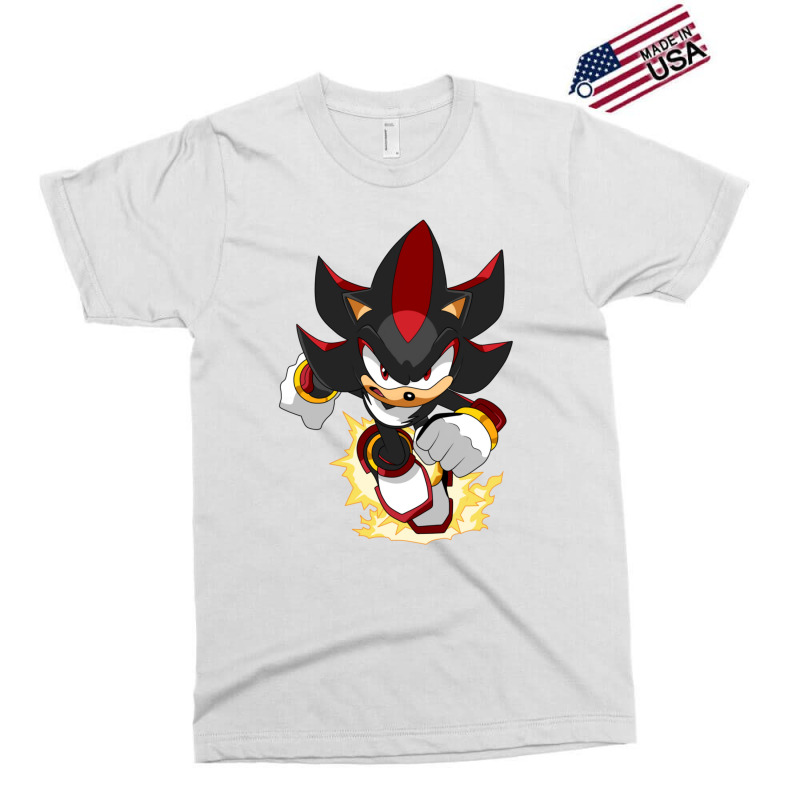 Black Super Hedgehog Running Forward Exclusive T-shirt by AliceBMcDaniel | Artistshot