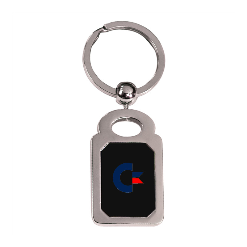 Commodore Computer Classic Silver Rectangle Keychain | Artistshot