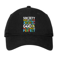 Autism Son Child Daughter Society God Says I M Perfect Faith Adjustable Cap | Artistshot