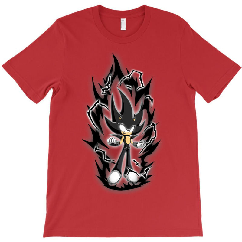 Super Black Hedgehog Over Opower T-shirt | Artistshot