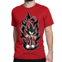 Super Black Hedgehog Over Opower Classic T-shirt | Artistshot