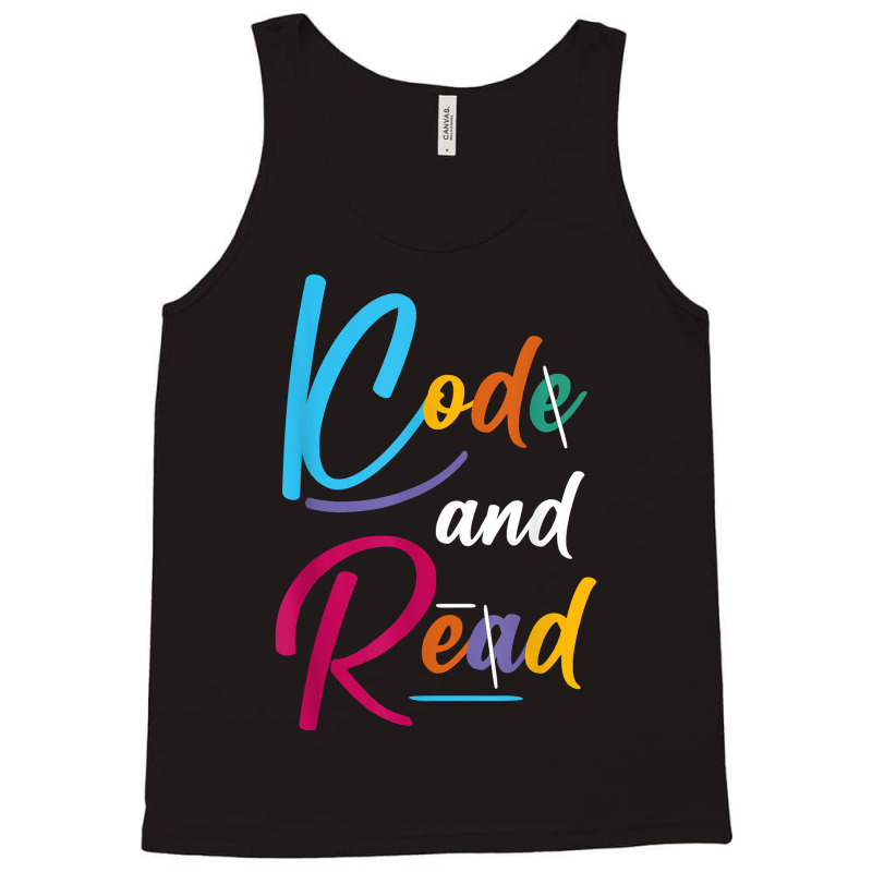 Code And Read Retro Dyslexia Learning Disability Dyslexic T Shirt Tank Top by dubrayhecallezhd | Artistshot