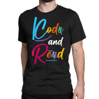 Code And Read Retro Dyslexia Learning Disability Dyslexic T Shirt Classic T-shirt | Artistshot