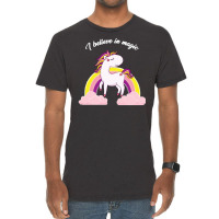 I Believe In Magic, Unicorn Vintage T-shirt | Artistshot