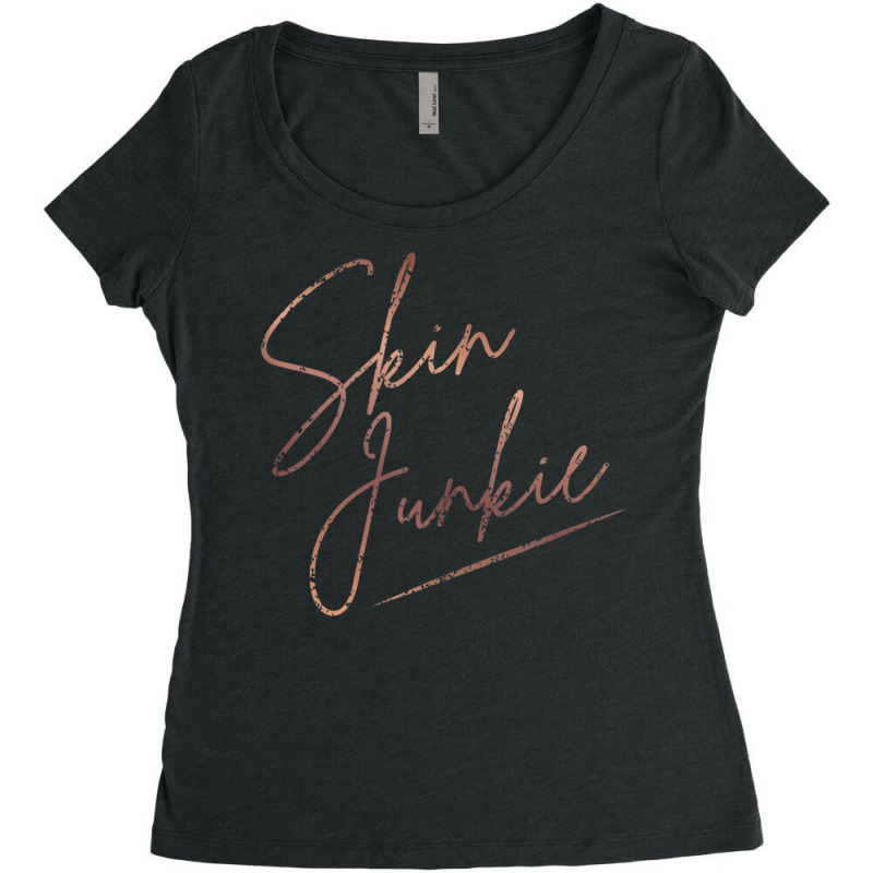 Vintage Skin Junkie Skin Specialist Skincare Esthetician Tank Top Women's Triblend Scoop T-shirt | Artistshot