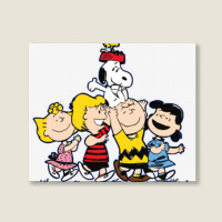 Friends Peanuts Landscape Canvas Print | Artistshot