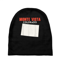 Monte Vista Colorado Usa State America Travel Coloradoan T Shirt Baby Beanies | Artistshot