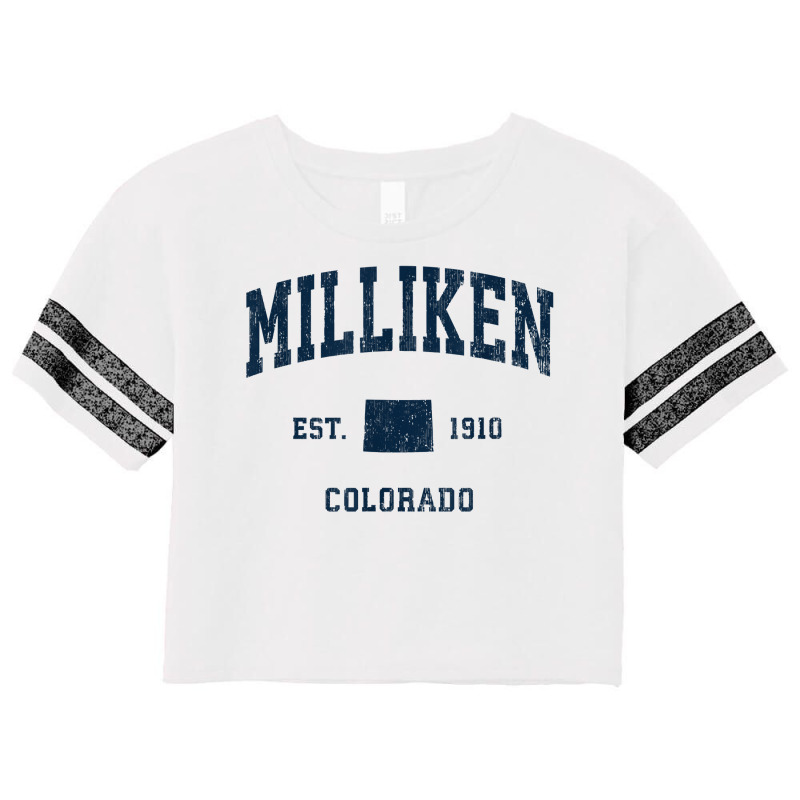 Milliken Colorado Co Vintage Athletic Navy Sports Design T Shirt Scorecard Crop Tee by woestebjparmal | Artistshot