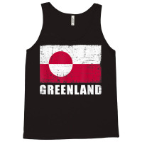 Greenland Flag Design Grunge Country Flag Greenland T Shirt Tank Top | Artistshot