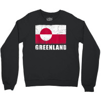 Greenland Flag Design Grunge Country Flag Greenland T Shirt Crewneck Sweatshirt | Artistshot