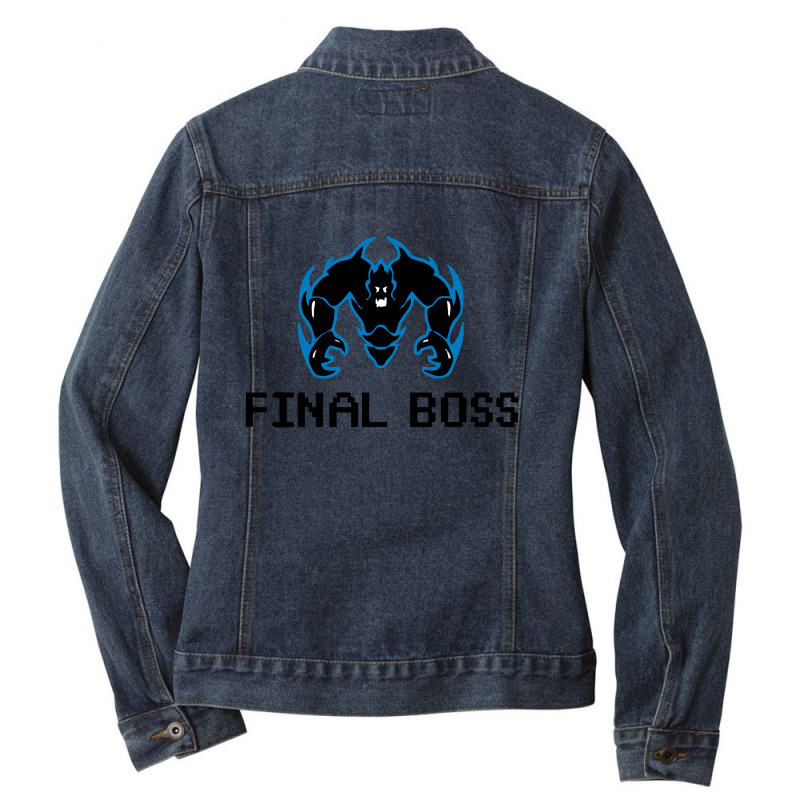 Final Boss Team Ladies Denim Jacket by adanwalken | Artistshot