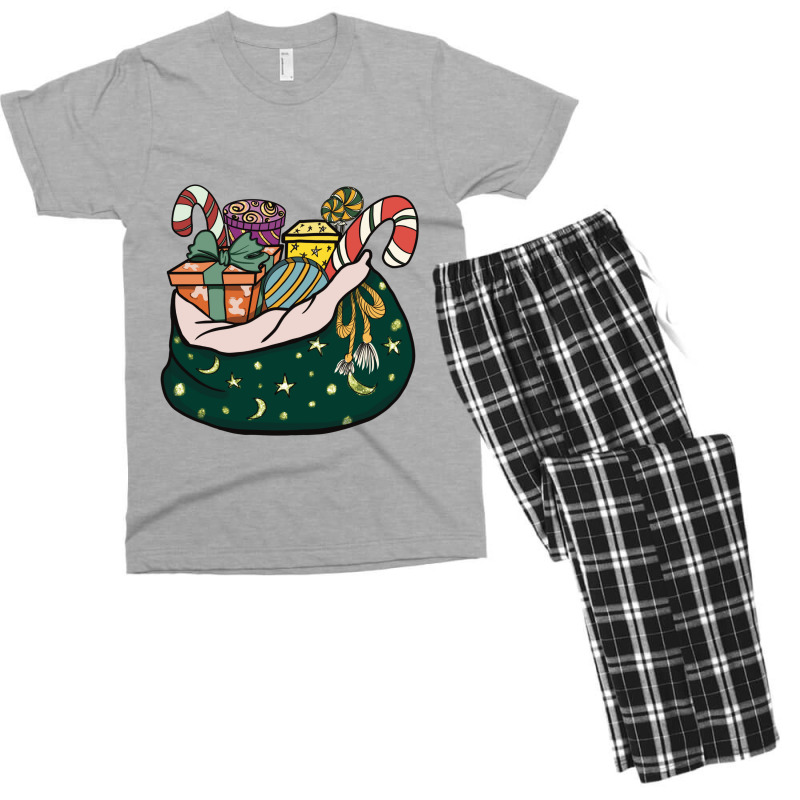 Santa Claus Gift Bag Men's T-shirt Pajama Set | Artistshot