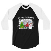 Merry Campmas 3/4 Sleeve Shirt | Artistshot