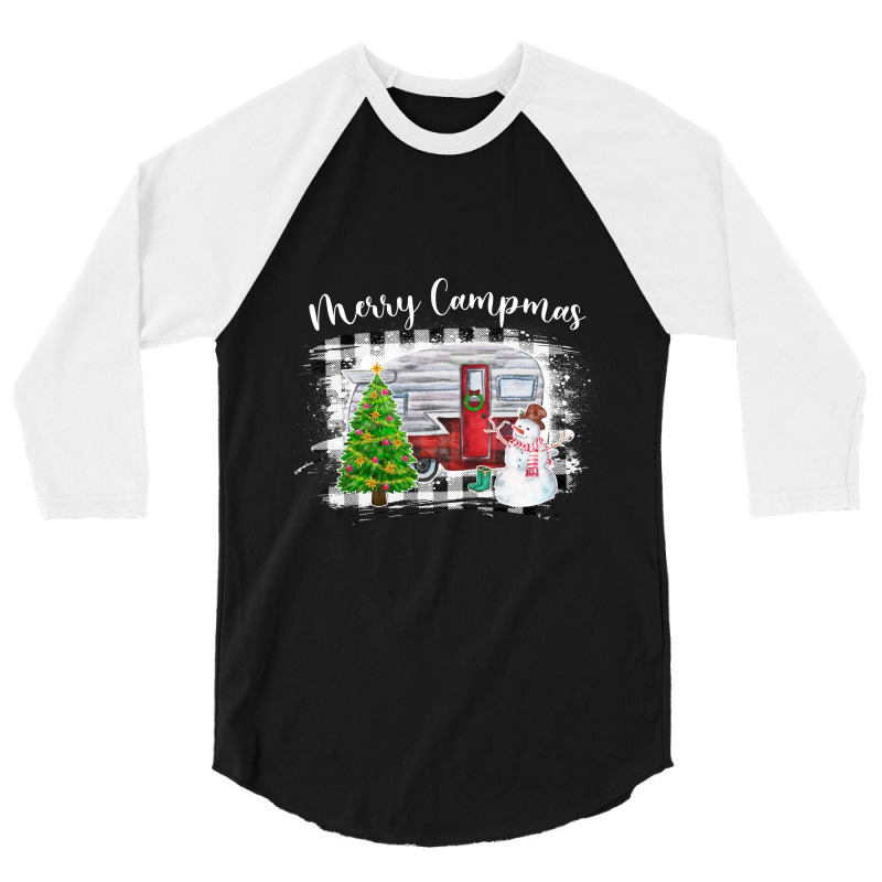 Merry Campmas 3/4 Sleeve Shirt | Artistshot