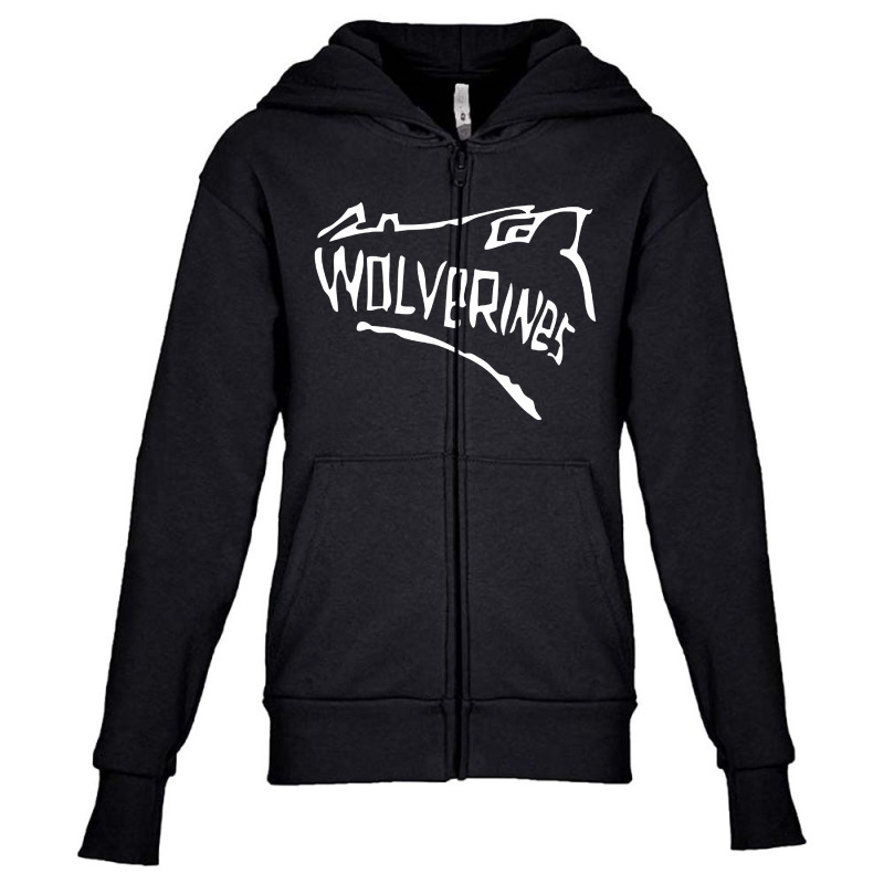 Wolverines Youth Zipper Hoodie by Parkitzs | Artistshot