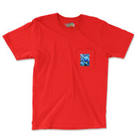 Blue Poppies Pocket T-shirt | Artistshot