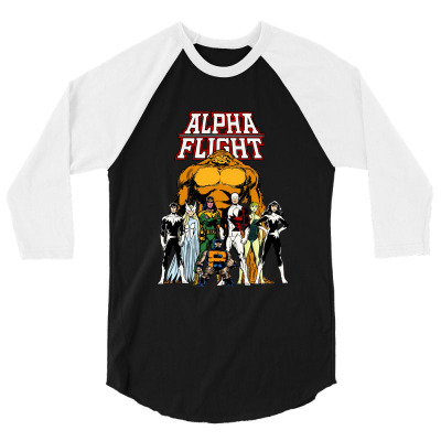 Funny Alpha Flight 3/4 Sleeve Shirt Designed By Balqis Tees