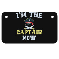 i'm the captain now funny boat captain saying t shirt Motorcycle License Plate | Artistshot