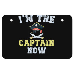 i'm the captain now funny boat captain saying t shirt ATV License Plate | Artistshot