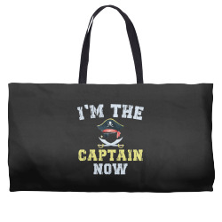 i'm the captain now funny boat captain saying t shirt Weekender Totes | Artistshot