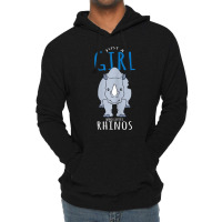 Rhino Costume Design - Just A Girl Who Loves Rhinos Lightweight Hoodie | Artistshot