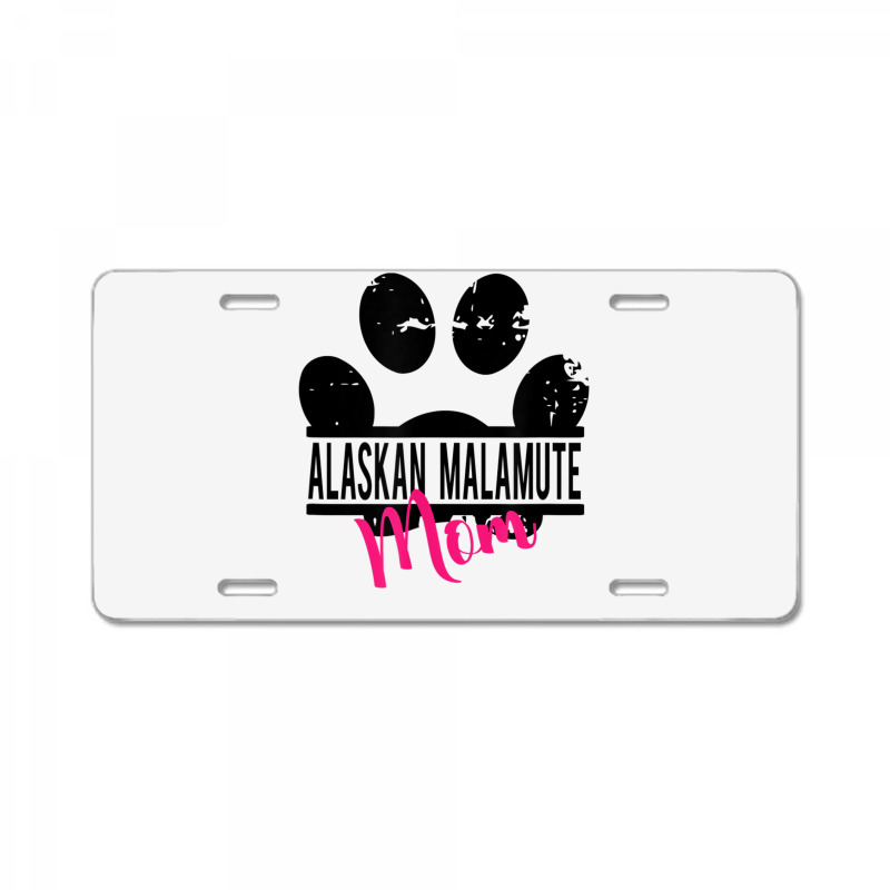 Alaskan Malamute Mom Tee Shirt   Dog Breed Gift For Women License Plate | Artistshot