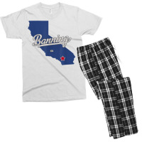 Banning California Ca Map T Shirt Men's T-shirt Pajama Set | Artistshot