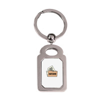 Folder Premium T Shirt Silver Rectangle Keychain | Artistshot