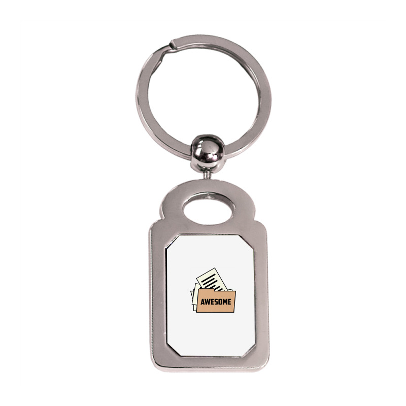 Folder Premium T Shirt Silver Rectangle Keychain | Artistshot