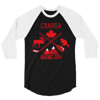 Quebec City Canada Product 3/4 Sleeve Shirt | Artistshot