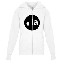 Comma La Kamala Youth Zipper Hoodie | Artistshot