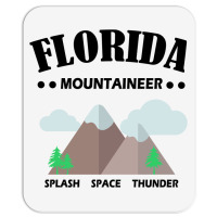 Florida Mountains, Space, Thunder, Splash (black Text),orlando Fl Mousepad | Artistshot