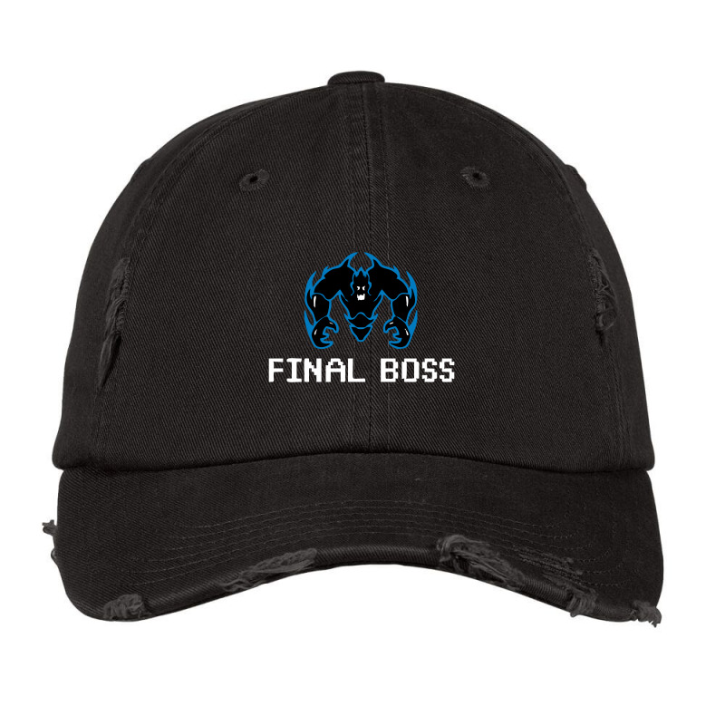 Final Boss Team Vintage Cap by kolatian | Artistshot