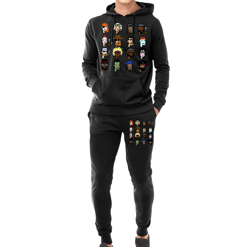 Cryptopunk X16 Hoodie & Jogger Set | Artistshot